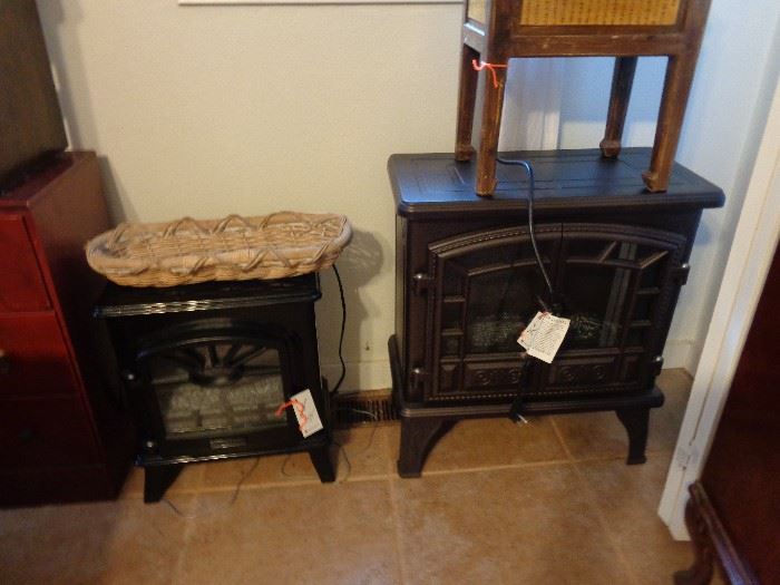 pair of these electric fireplaces