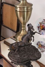 Cast bronze horse