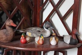 Duck carvings