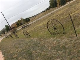 tons of wagon wheels