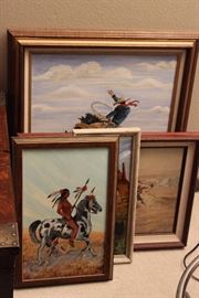 tons of original western art and paintings