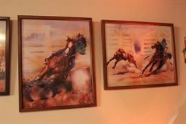 western art and decor- barrel racing