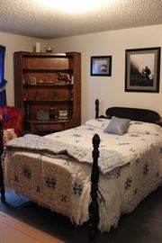 guest bedroom with chenille bedspread