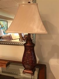 Oriental styled lamp.
