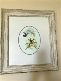 Print with French country styled frame. 