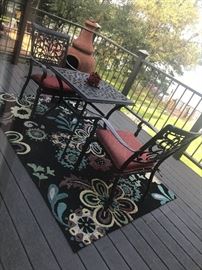 Outdoor patio set. 