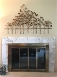 Decorative metal wall hanging, great accent piece .