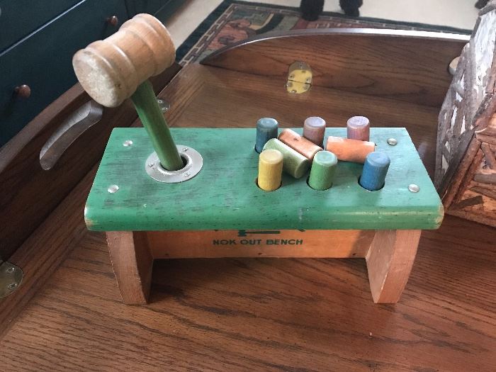 Antique Playschool  toy bench ! 