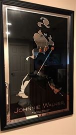 Johnnie Walker advertising mirror