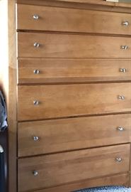 Modern five drawer chest . 