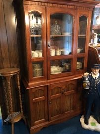 China cabinet and fine China Nortake