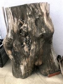 "Tree-log art" possible potential project for chainsaw artist?