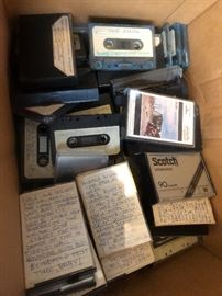 audio cassettes...