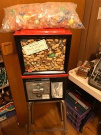 Vintage Gumball Machine with toy prizes