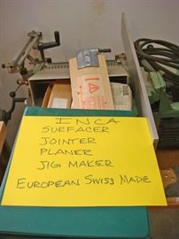 Inca Surfacer Jointer Planer Jig Maker Swiss Made