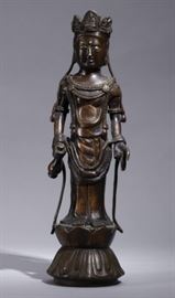 Chinese brass Guanyin, 19th c.