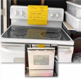 This electric stove works great, and the only reason it's available for sale is because we switched to gas. It's been reduced from $100 to $70 for this sale!