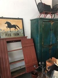 Primitive Country Cupboards and Shelving