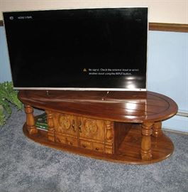 Flat screen and coffee table