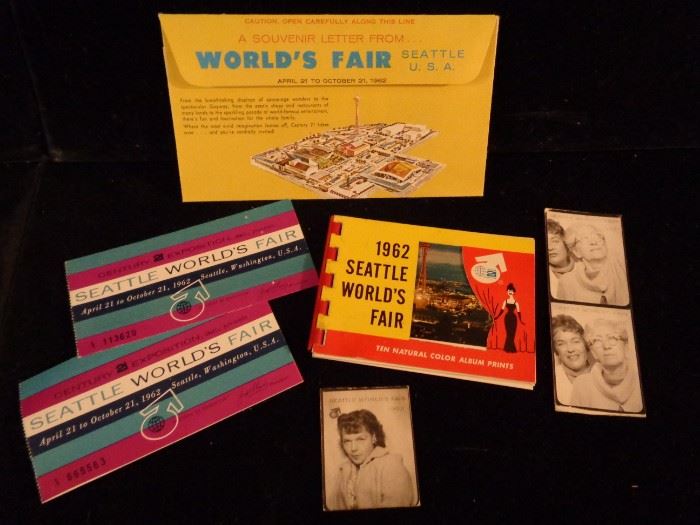 Seattle World's Fair photo booth pictures and ephemera