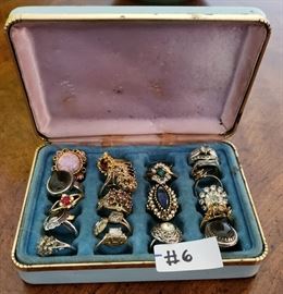 Costume jewelry rings.