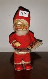 Tin santa toy