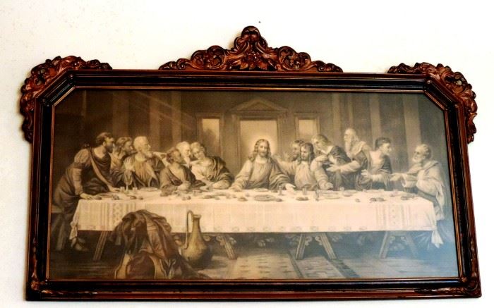Framed Last Supper Picture