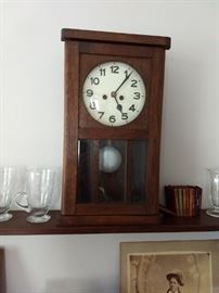 Mission style clock