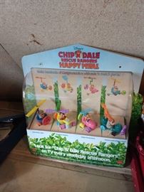 McDonald's Happy Meal display cases with characters.