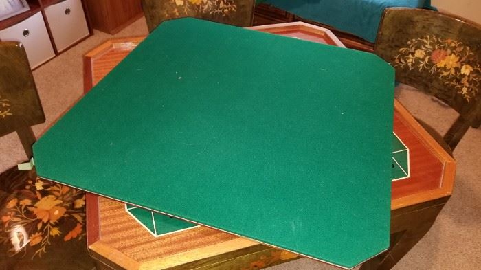 Game Table Green Felt Puzzle Surface