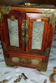 Jade Panel Jewelry Box