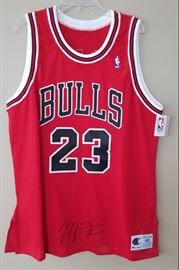 Signed Michael Jordan Bulls Jersey