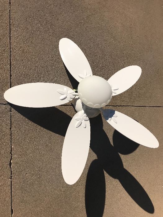 White fan with light.