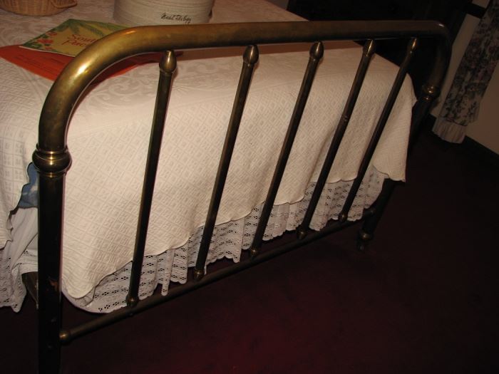 vintage brass bed