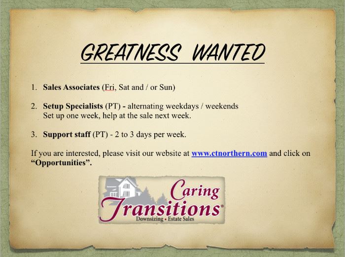Greatness Wanted