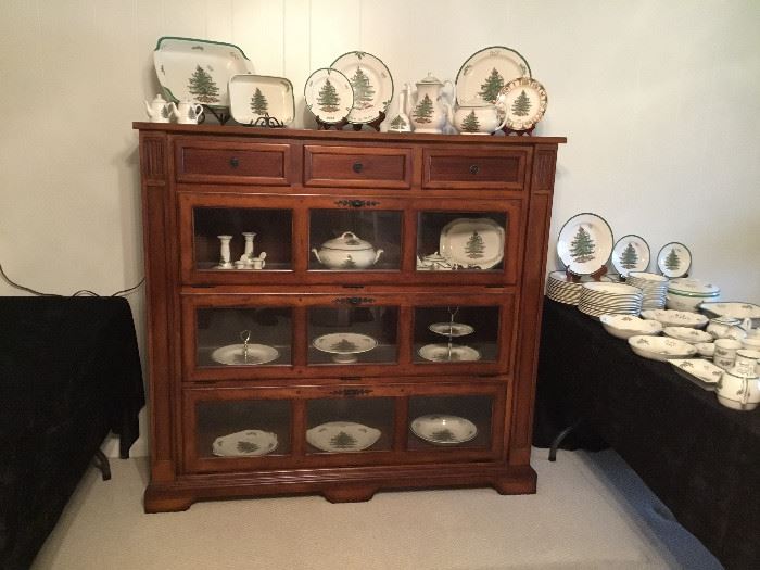 Spode and Beautiful Display Cabinet
