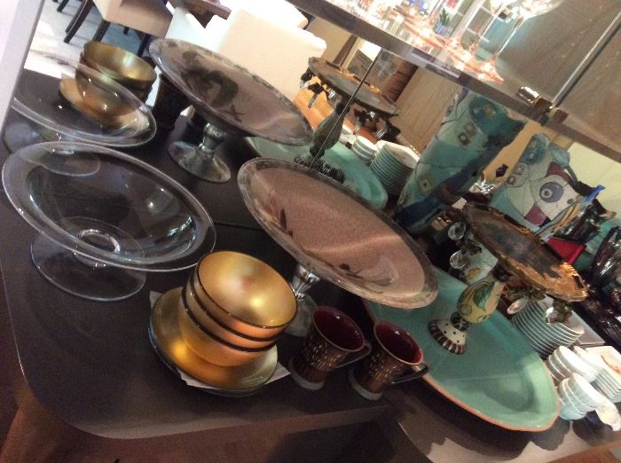 Lots of  nice Serving pieces & Decor