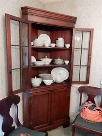 Chippendale Style Mahogany Corner Cabinet