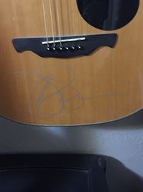 Guitar, signed by Joe Satriani