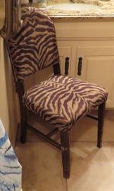 Zebra striped chair