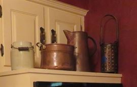 Copper kitchen items