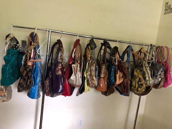 Leather designer purses