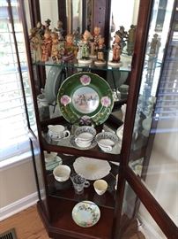 Curio cabinet and contents