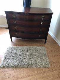 Antique dresser and rug