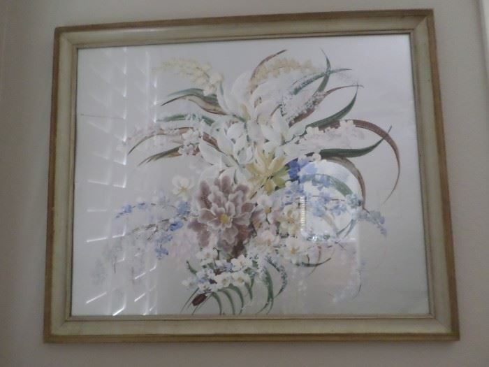Reverse Floral Painting