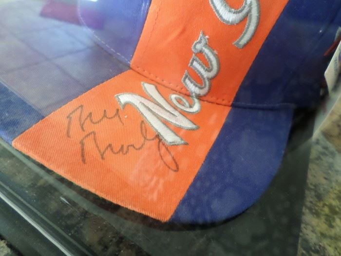 New York Nicks Hat Autographed by former player Bill Bradley
