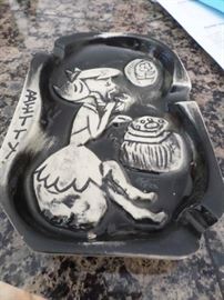 Mid-Century Flintstone's Ashtray ( Betty)
