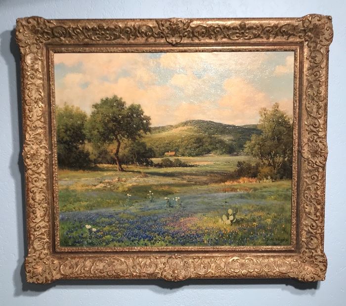Robert William Wood

Size is 25” x 30”

One of his best bluebonnet paintings we have ever seen.. in a period newcomb Macklin Frame..