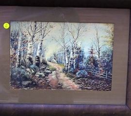 Watercolor signed West