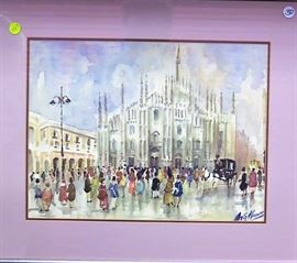 Ava Horn Watercolor 12" x 16"